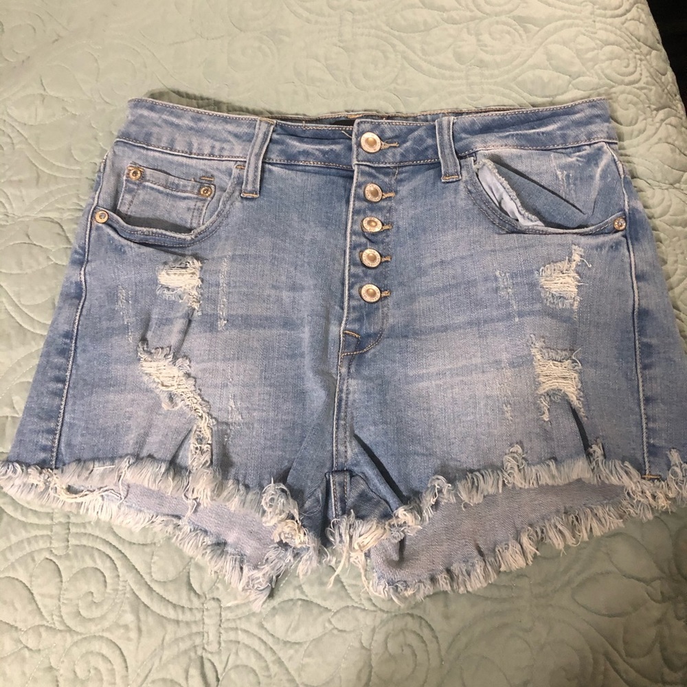 Blue jean shorts